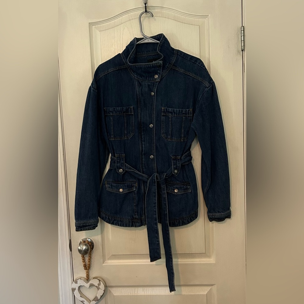Tocada Jeans Denim Belted Jacket